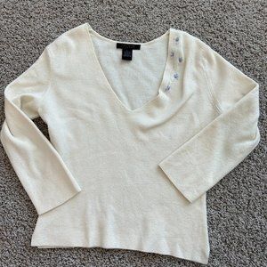 Limited Embroidered Neck Sweater